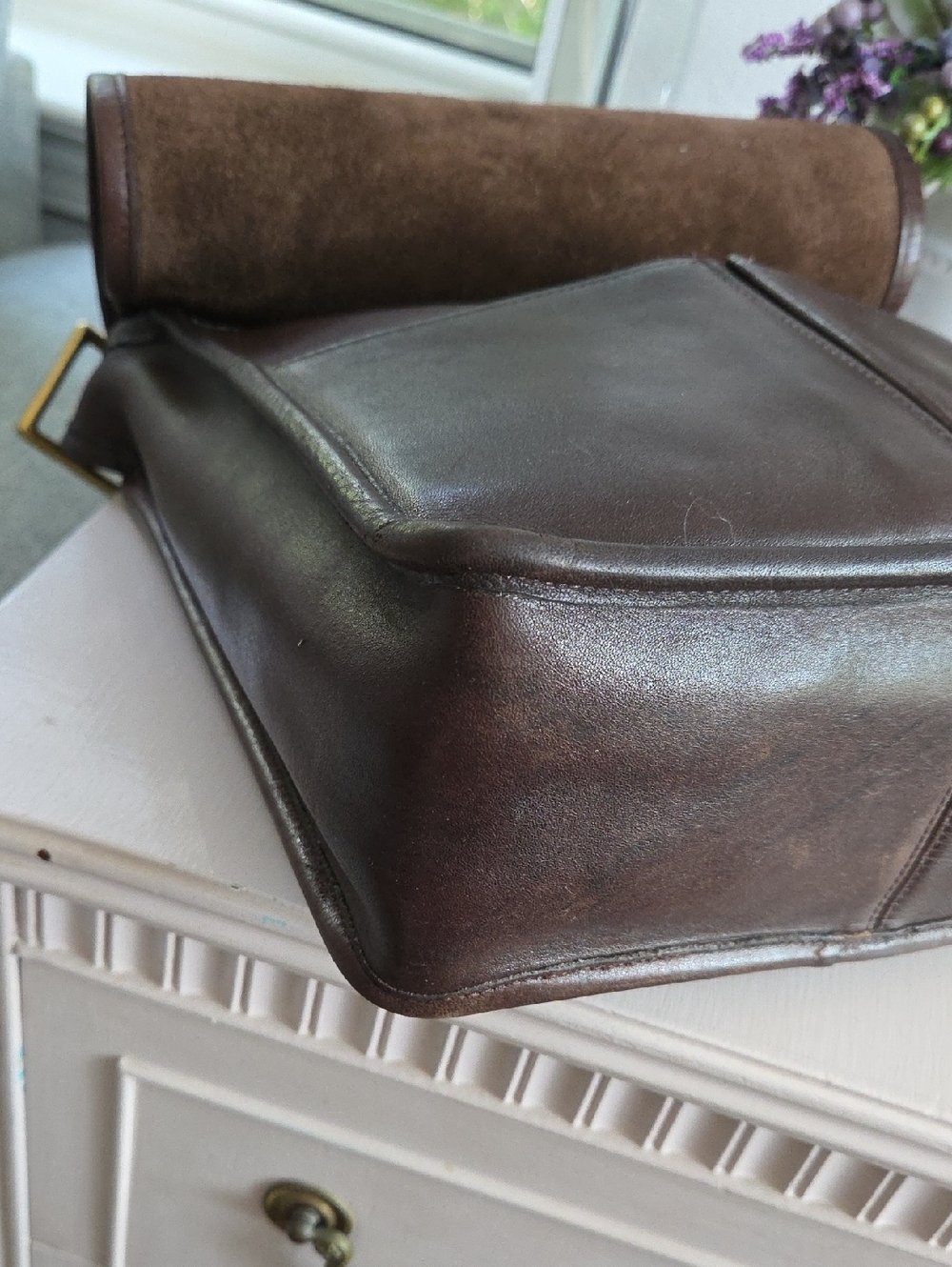 COACH Mocha NYC 1970's Leather Organizer Pouch Bag - Picture 4 of 16